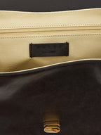 Marni East West Brown Calfskin Leather Shoulder Bag