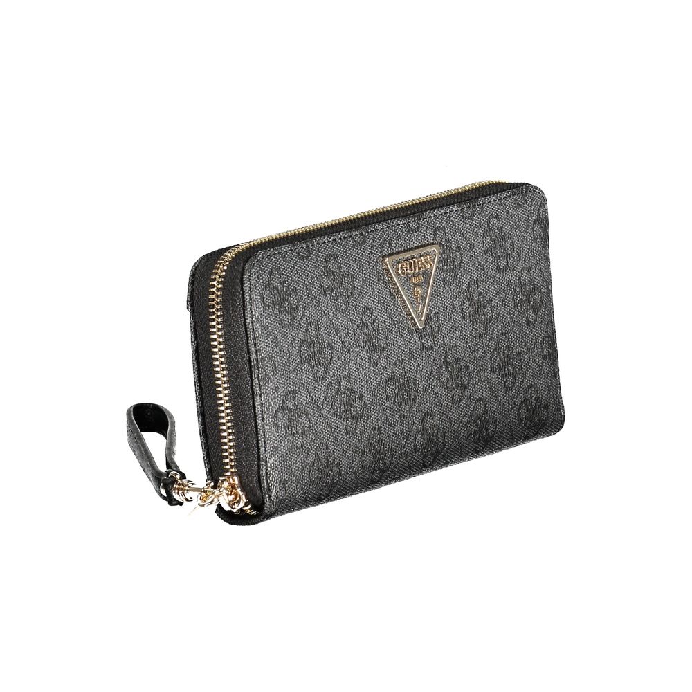GUESS Jeans Laurel II Black Zip Around Wallet