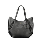 GUESS Jeans Amorette Black Shoulder Tote Bag with Removable Pouch