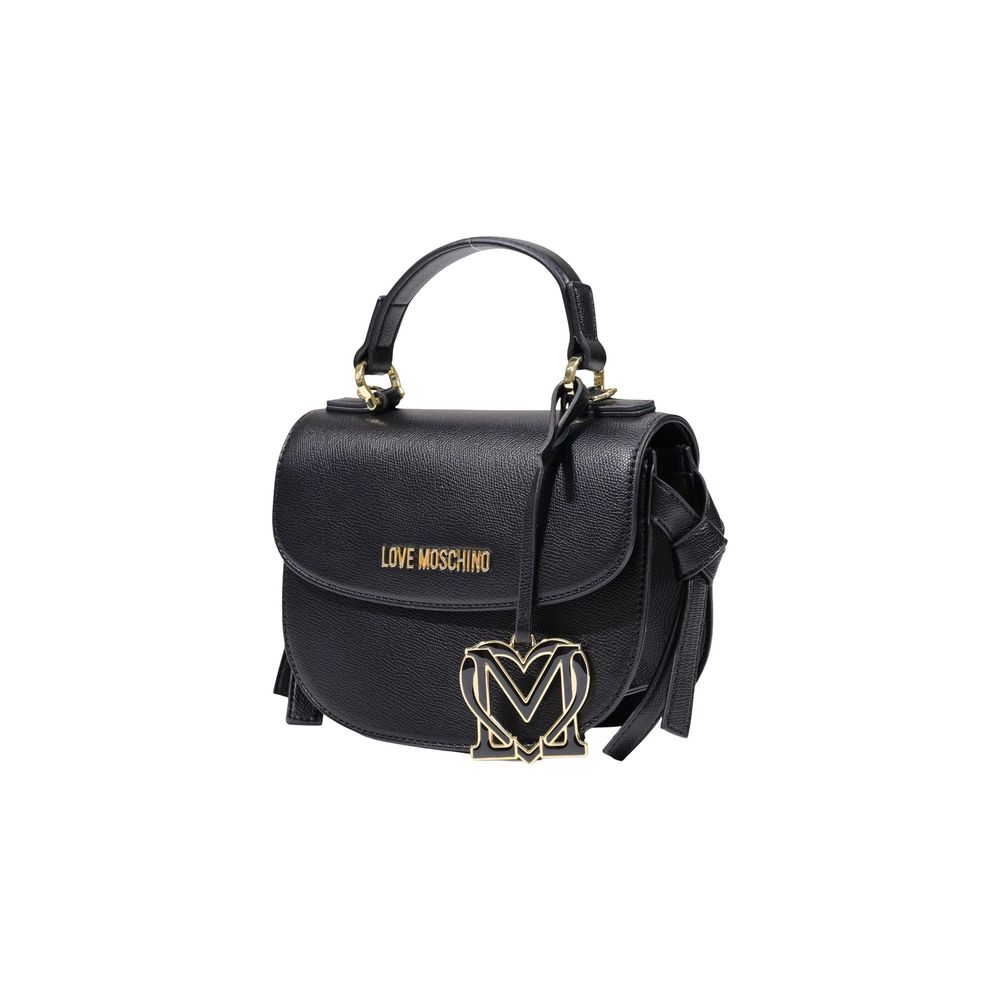Love Moschino Top Handle Crossbody Bag Black