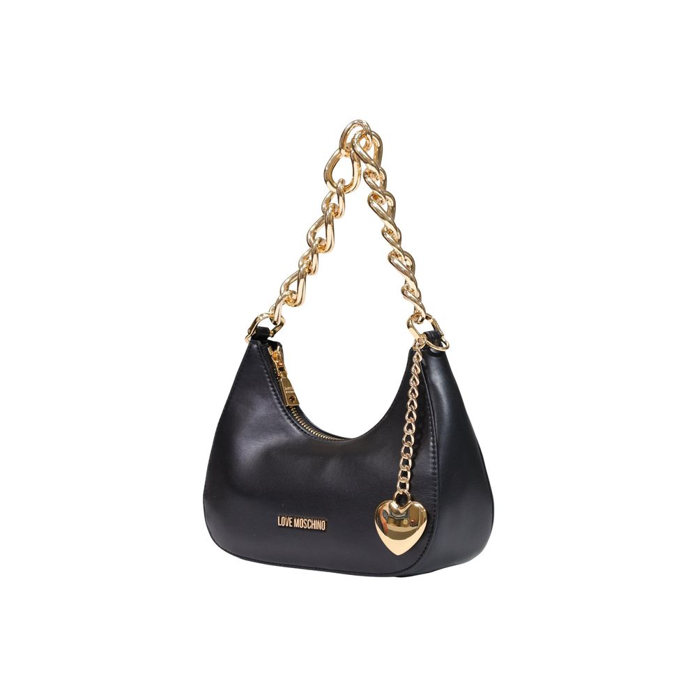 Love Moschino Chain Shoulder Bag Black