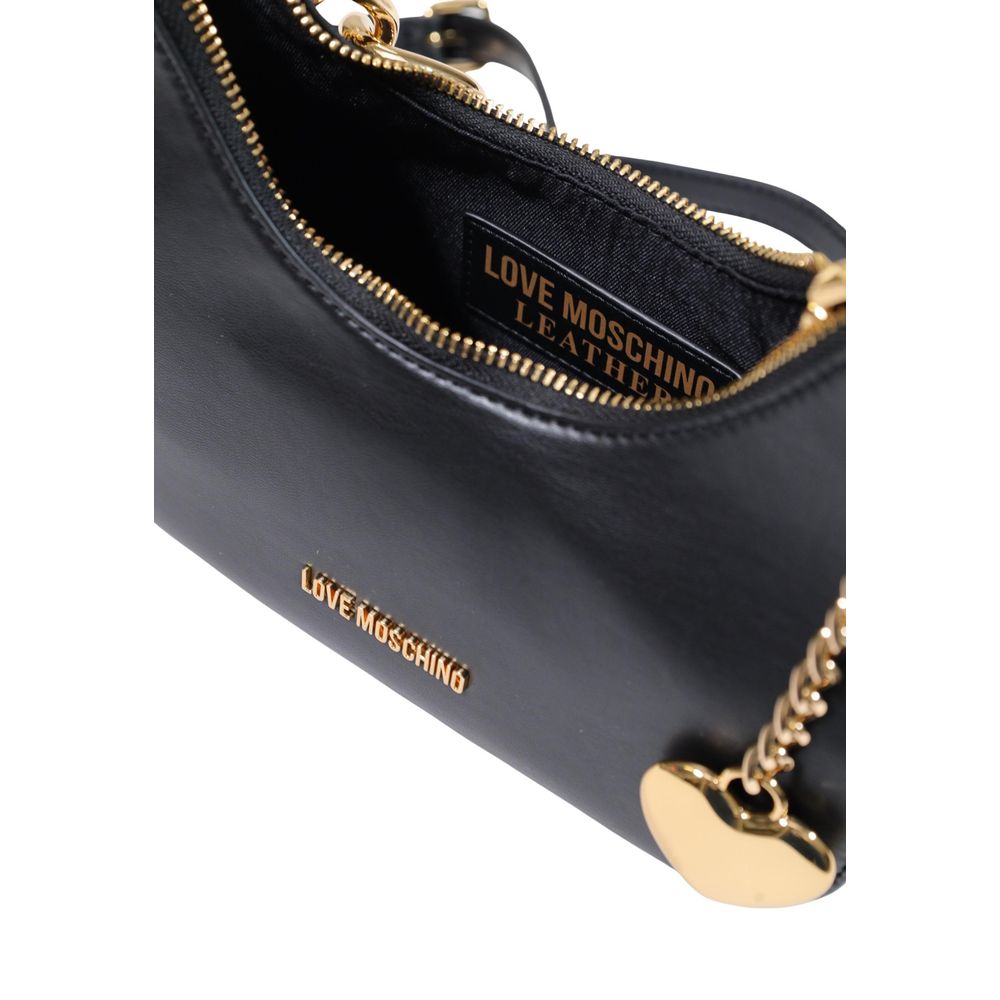 Love Moschino Chain Shoulder Bag Black