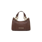 Love Moschino Pebbled Mini Handbag Brown