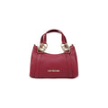Love Moschino Pebbled Mini Handbag Burgundy