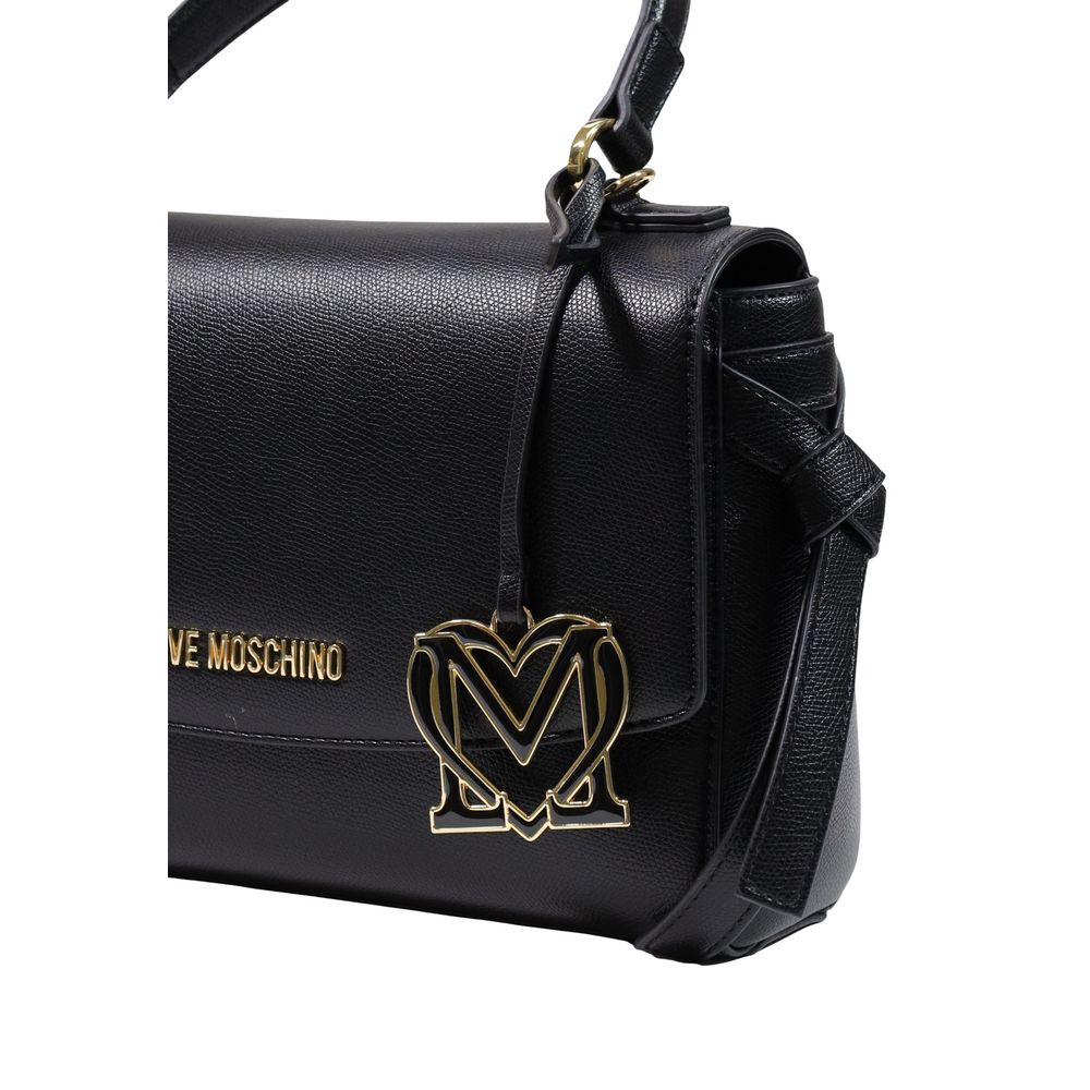 Love Moschino Top Handle Shoulder Bag Black