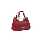 Love Moschino Pebbled Mini Handbag Burgundy