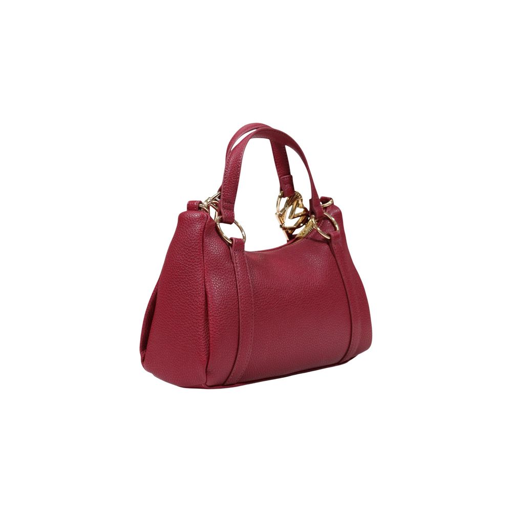Love Moschino Pebbled Mini Handbag Burgundy