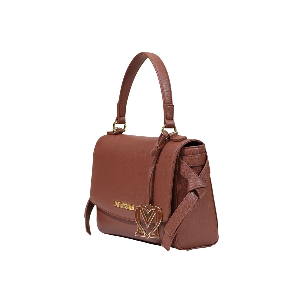 Love Moschino Top Handle Shoulder Bag Brown