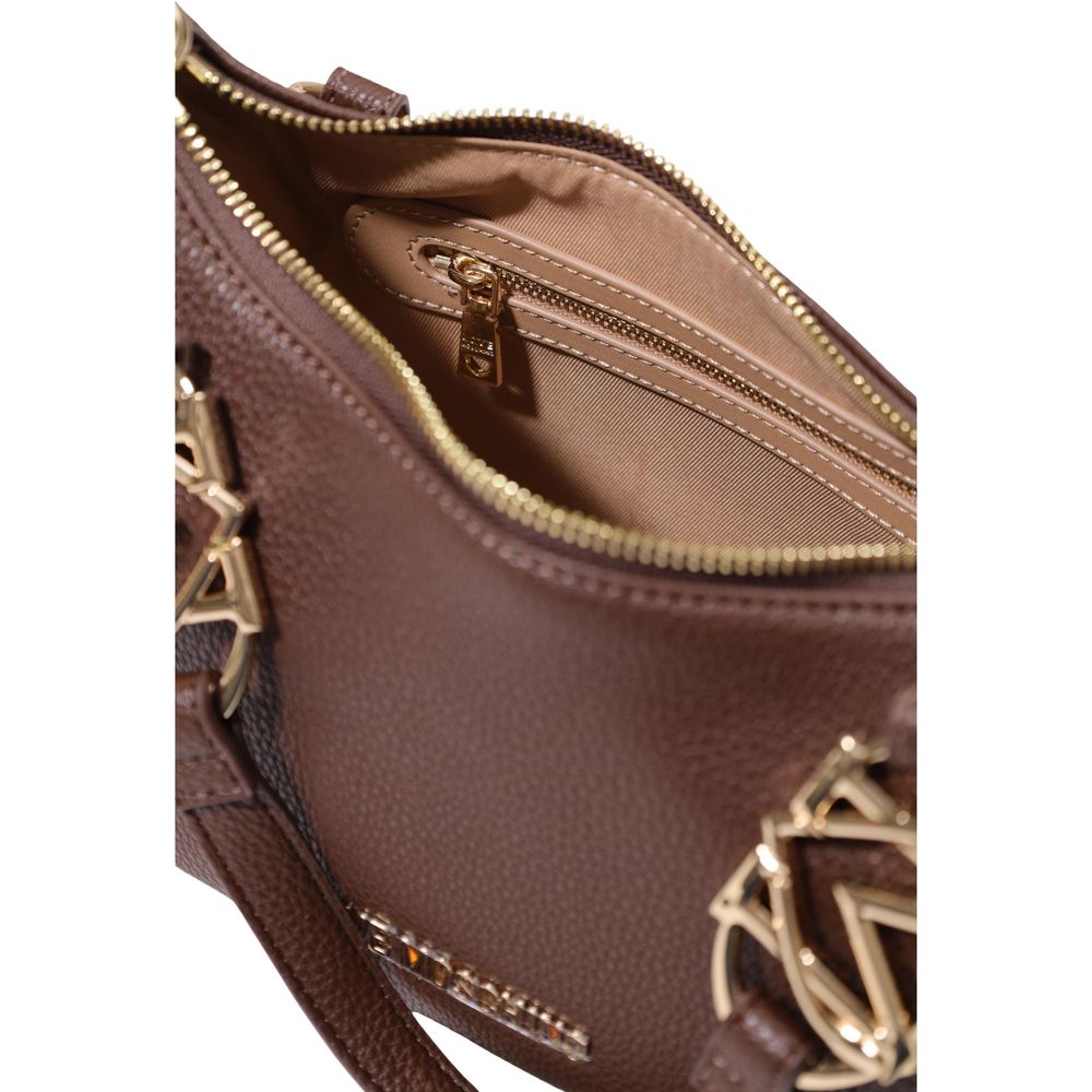 Love Moschino Pebbled Mini Handbag Brown