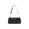 Love Moschino Pleated Mini Shoulder Bag Black