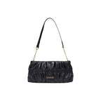 Love Moschino Pleated Mini Shoulder Bag Black