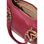 Love Moschino Pebbled Mini Handbag Burgundy
