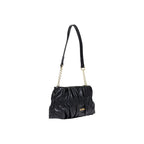 Love Moschino Pleated Mini Shoulder Bag Black