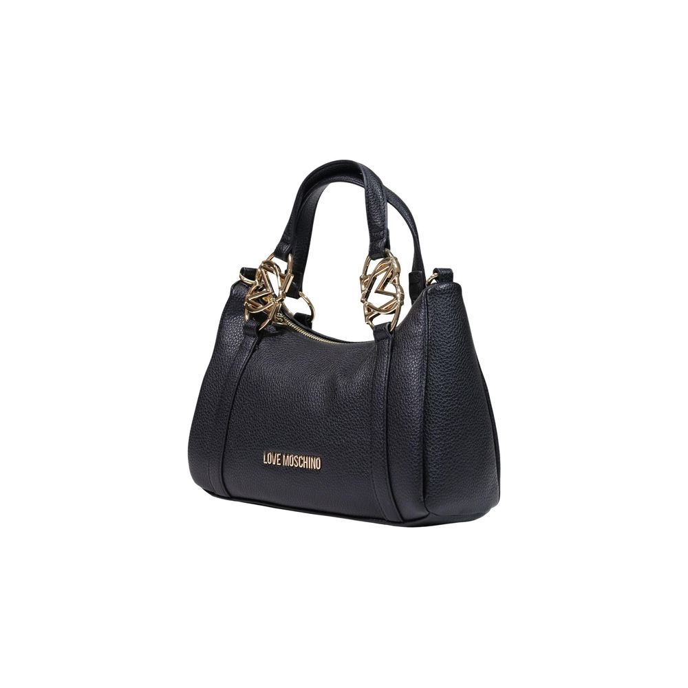 Love Moschino Pebbled Mini Handbag Black