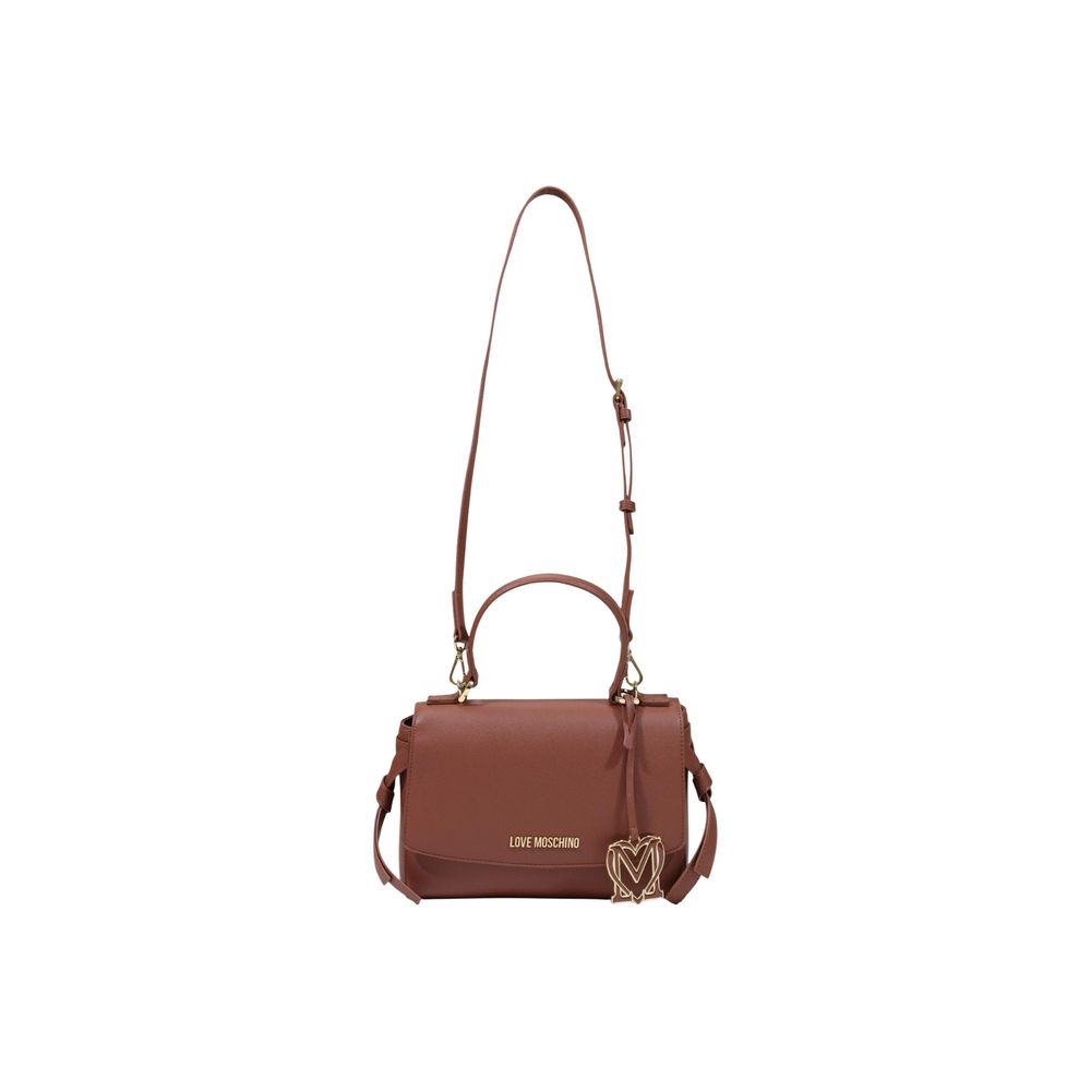 Love Moschino Top Handle Shoulder Bag Brown