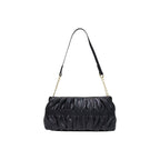 Love Moschino Pleated Mini Shoulder Bag Black