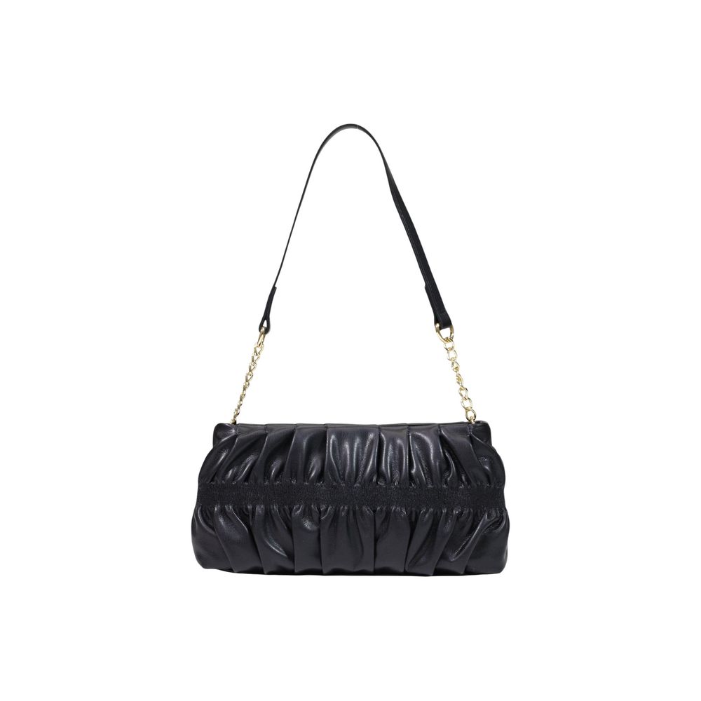 Love Moschino Pleated Mini Shoulder Bag Black