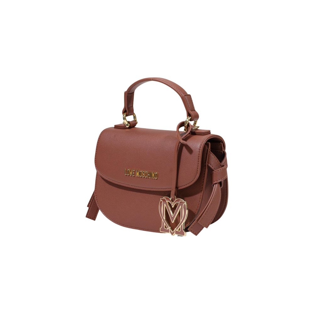 Love Moschino Top Handle Mini Bag Brown