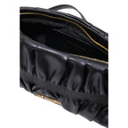 Love Moschino Pleated Mini Shoulder Bag Black