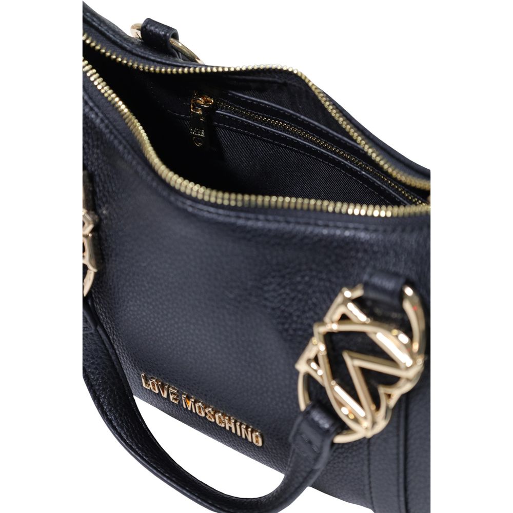 Love Moschino Pebbled Mini Handbag Black