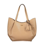 GUESS Jeans Amorette Beige Shoulder Tote Bag with Removable Pouch