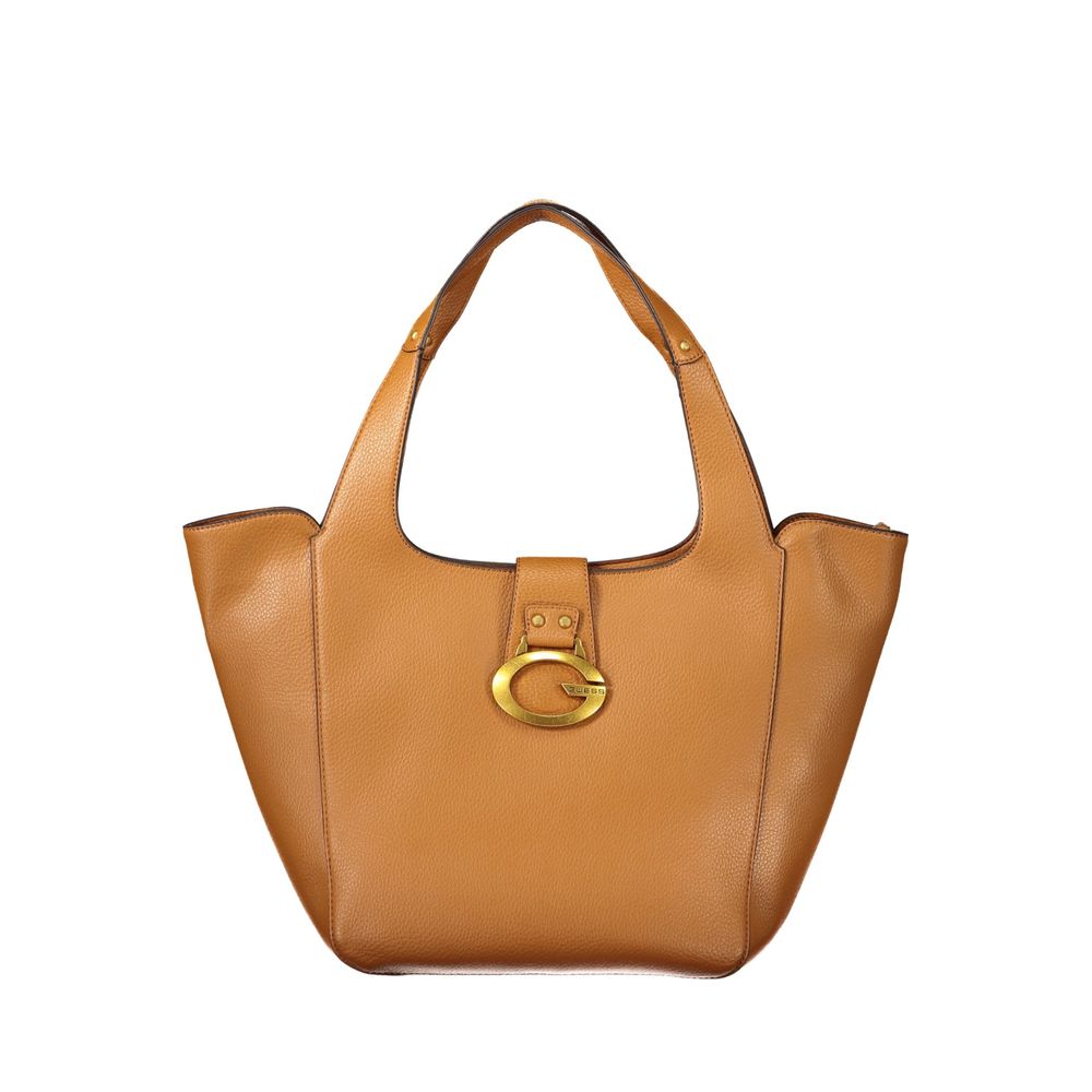 GUESS Jeans Camden Camel Tote Bag with Document Compartment