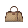 GUESS Jeans Lindsey Beige Satchel Bag with Removable Shoulder Strap