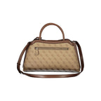 GUESS Jeans Lindsey Beige Satchel Bag with Removable Shoulder Strap