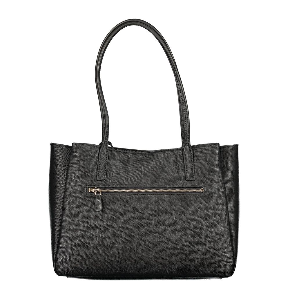GUESS Jeans Noelle II Black Tote Bag with Laptop Compartment