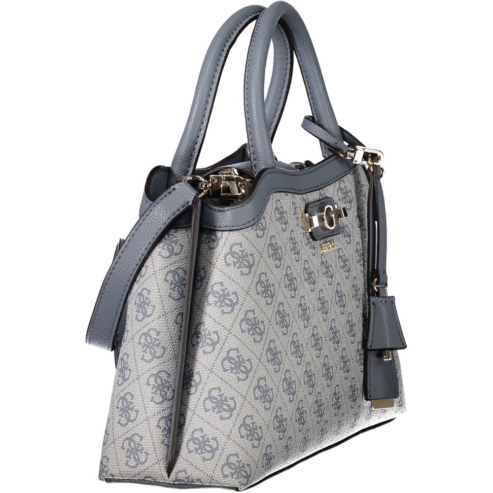 Guess Jeans Lindsey Blue Satchel Bag