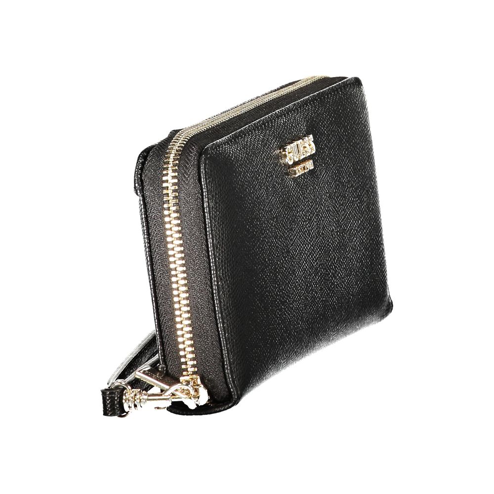 Guess Jeans Amorette Black Zip Around Wallet