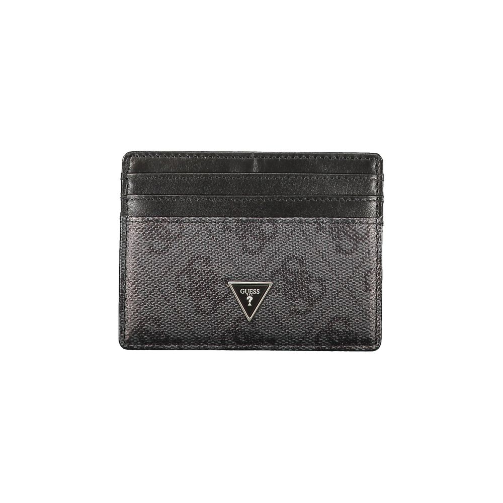 Guess Jeans Black Leather Card Holder