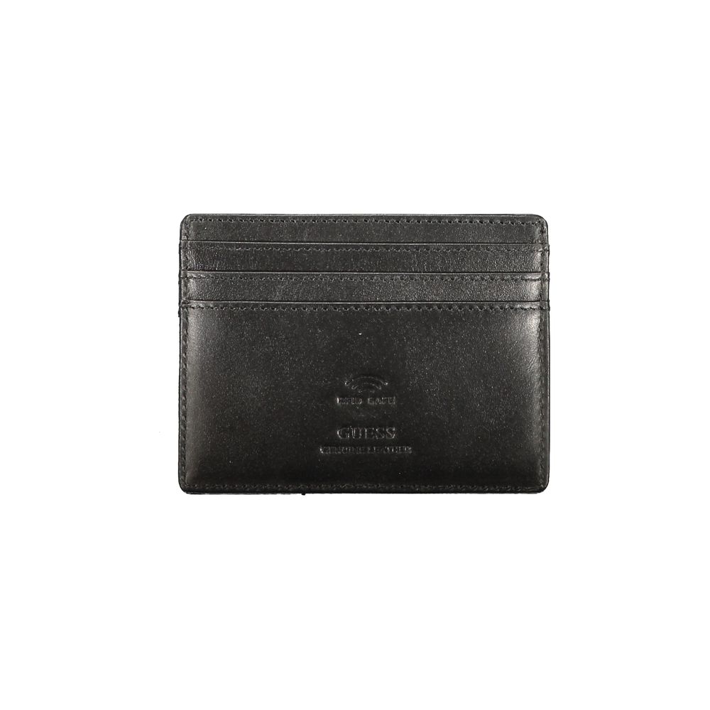 Guess Jeans Black Leather Card Holder