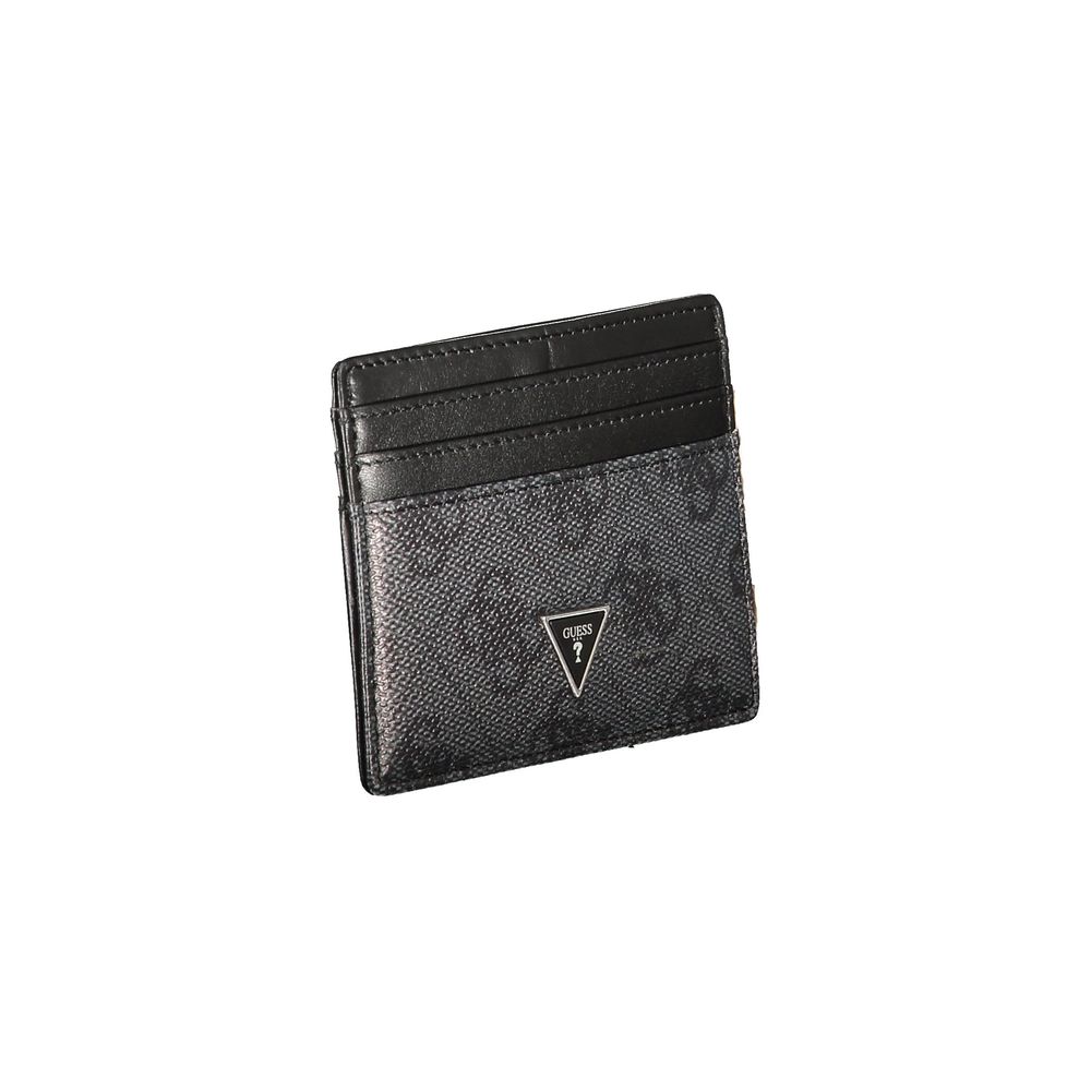 Guess Jeans Black Leather Card Holder