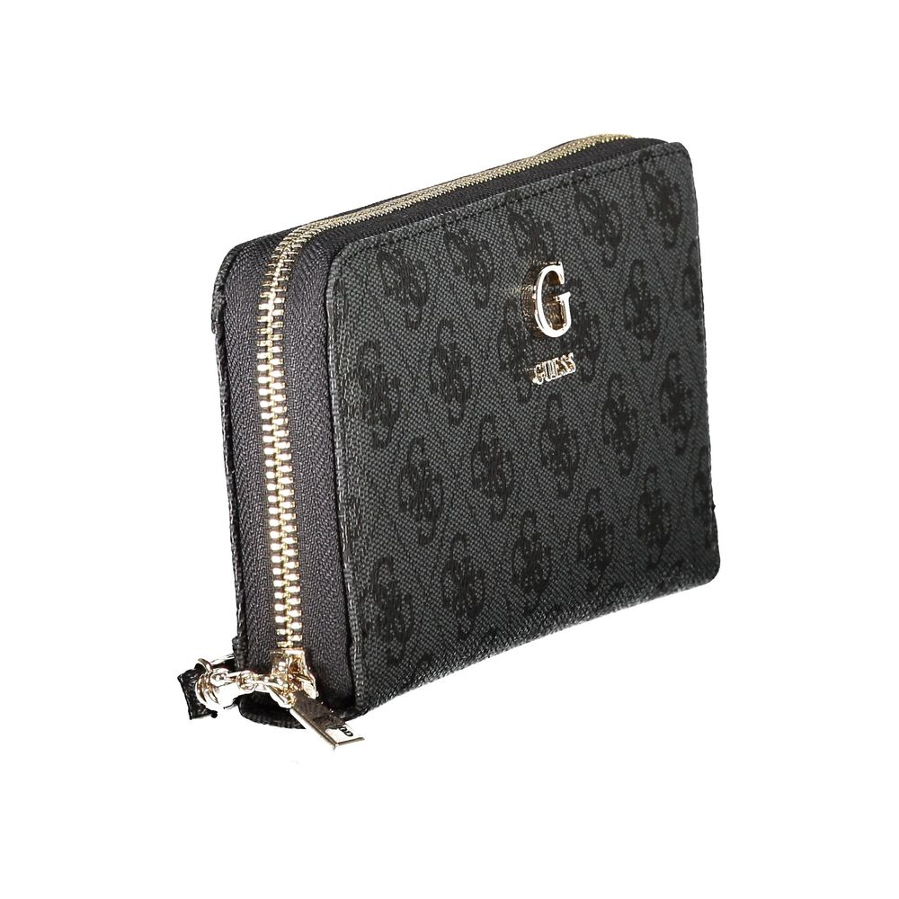 Guess Jeans Coleen Black Zip Around Wallet