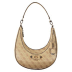 Guess Jeans Lindsey Beige Hobo Shoulder Bag