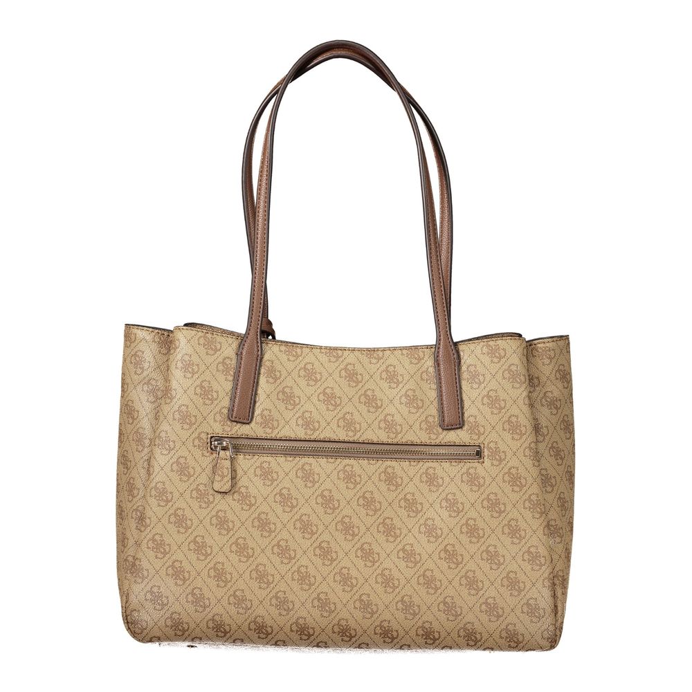 Guess Jeans Noelle II Beige Tote Bag