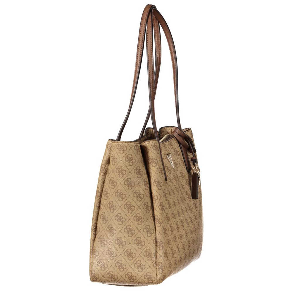 Guess Jeans Noelle II Beige Tote Bag