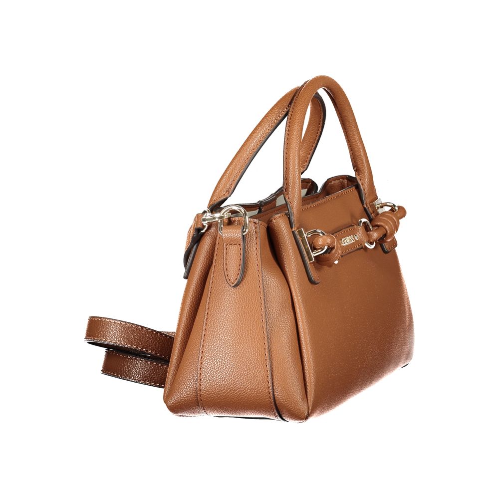 Guess Jeans Camelia Brown Satchel Bag
