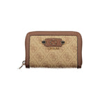 Guess Jeans Lindsey Beige Zip Around Wallet