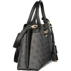 Guess Lindsey Satchel Bag Black