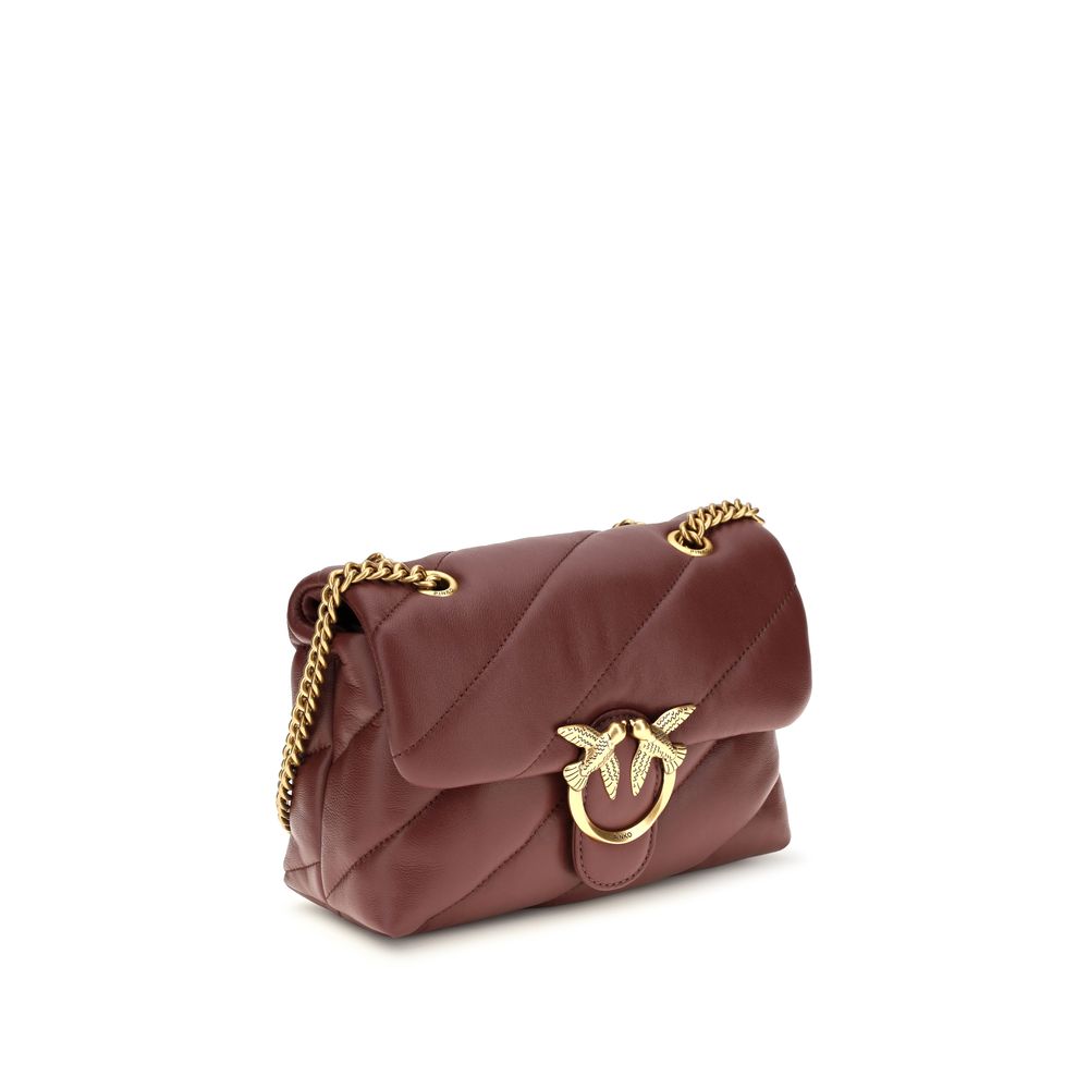 Pinko Love Mini Puff Shoulder Bag Bordeaux