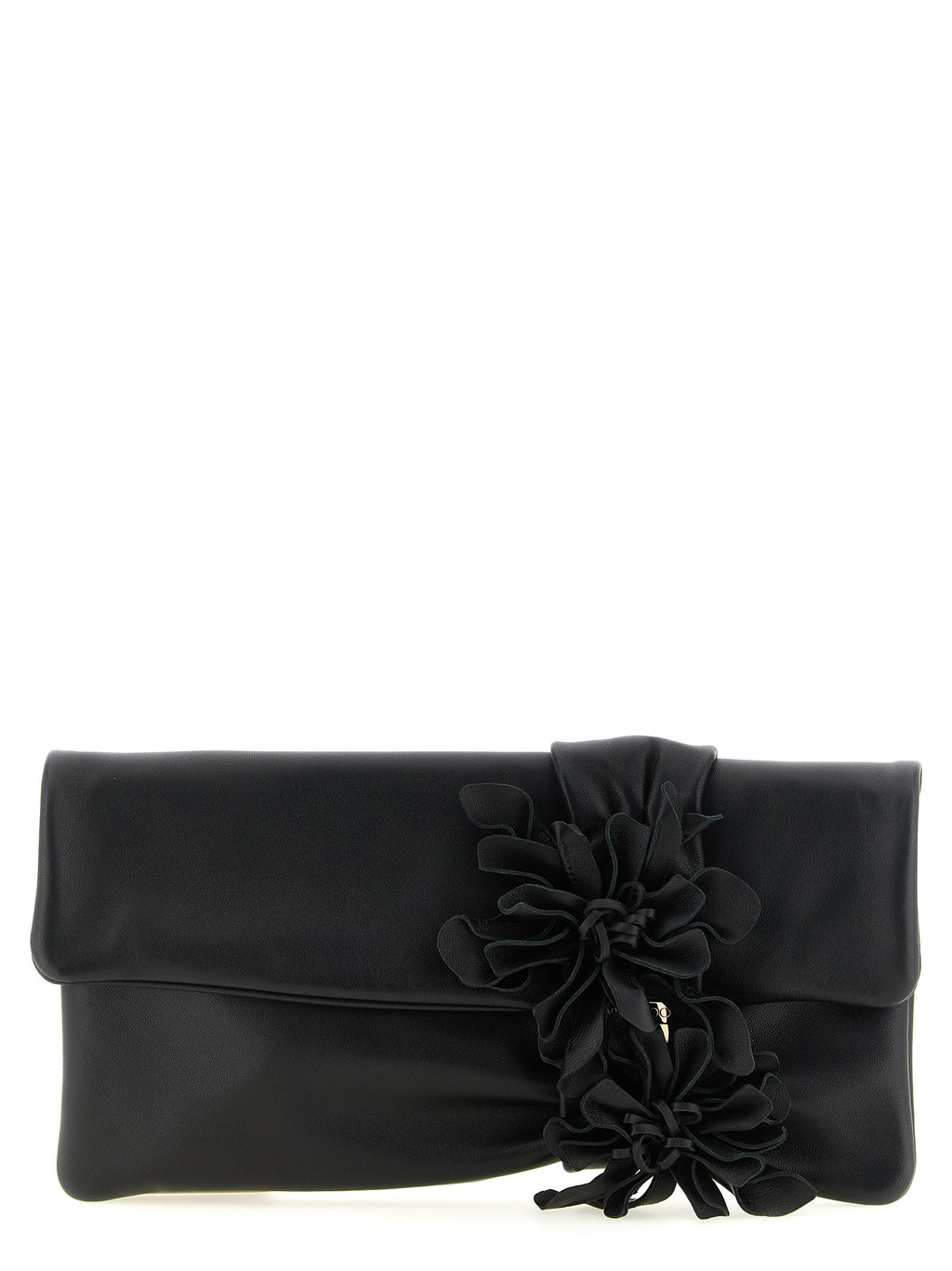 Jimmy Choo Zandra Floral Clutch Black
