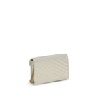 Saint Laurent Cassandre Wallet On Chain Blanc Vintage