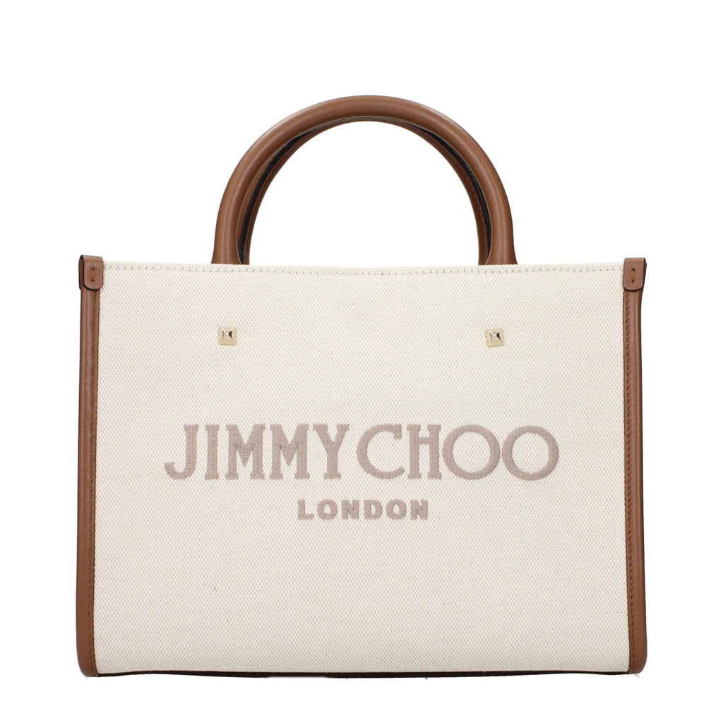 Jimmy Choo Avenue Large Tote Bag Natural Taupe