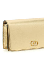 Valentino Garavani Gold Leather Mini Chain Crossbody Bag