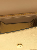 Valentino Garavani Gold Leather Mini Chain Crossbody Bag