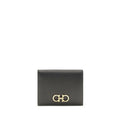 Ferragamo Gancini Black Leather Wallet
