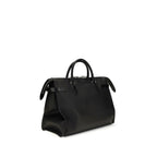Valentino Garavani Large Antibes Black Leather Top Handle Bag