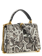 Pinko Mini Love One Light Python Leather Handbag